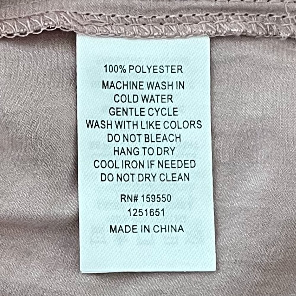 Anthropologie Maison d"Amelie Pale Pink Satin Cap Sleeve Blouse, Size Medium - Picture 6 of 8